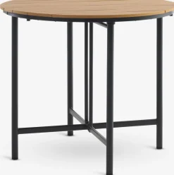 HOVVIG + HAGLEBUHOVVIG L10/90 table naturel + 2 HAGLEBU chaises noir