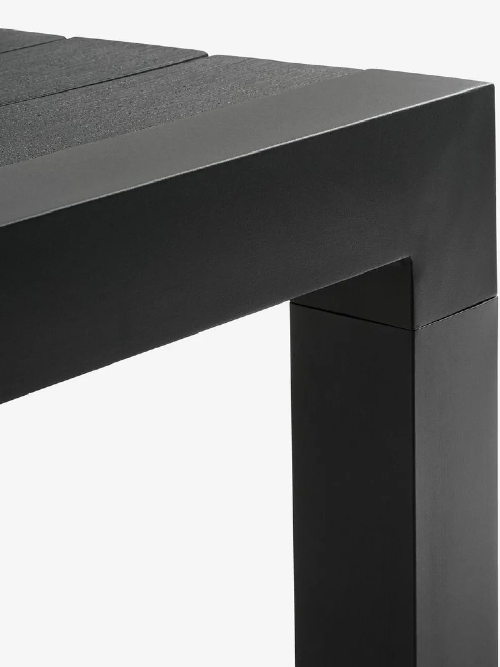 HSTEHAVE + KRISTIANSTADHESTEHAVE L205/275 table noir + 4 KRISTIANSTAD chaises vert