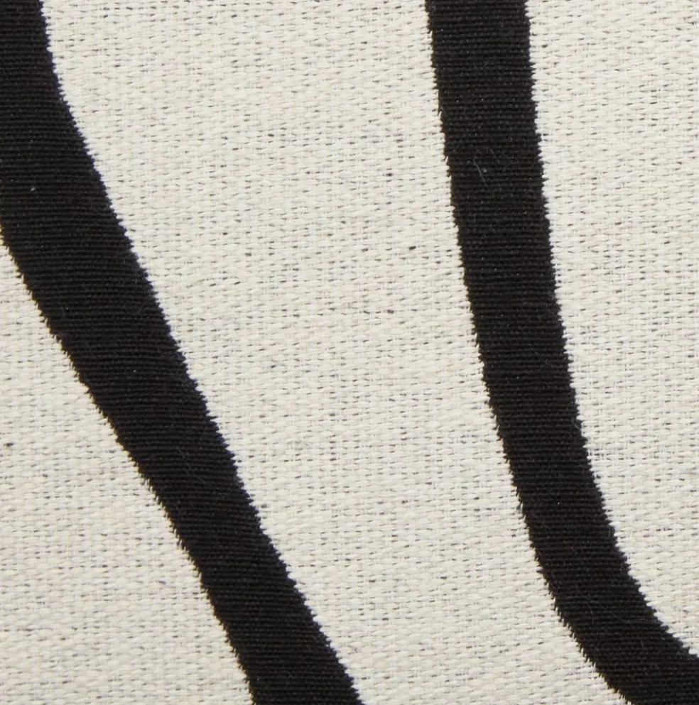 HVITVEISCoussin HVITVEIS 45x45 blanc cassé/noir