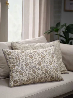 HYACINTHousse de coussin HYACINT 40x60 lilas poudré/beige