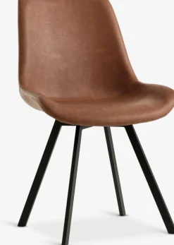 HYGUMChaise HYGUM pivotante cognac/noir
