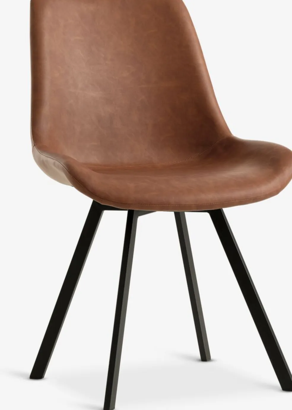 HYGUMChaise HYGUM pivotante cognac/noir