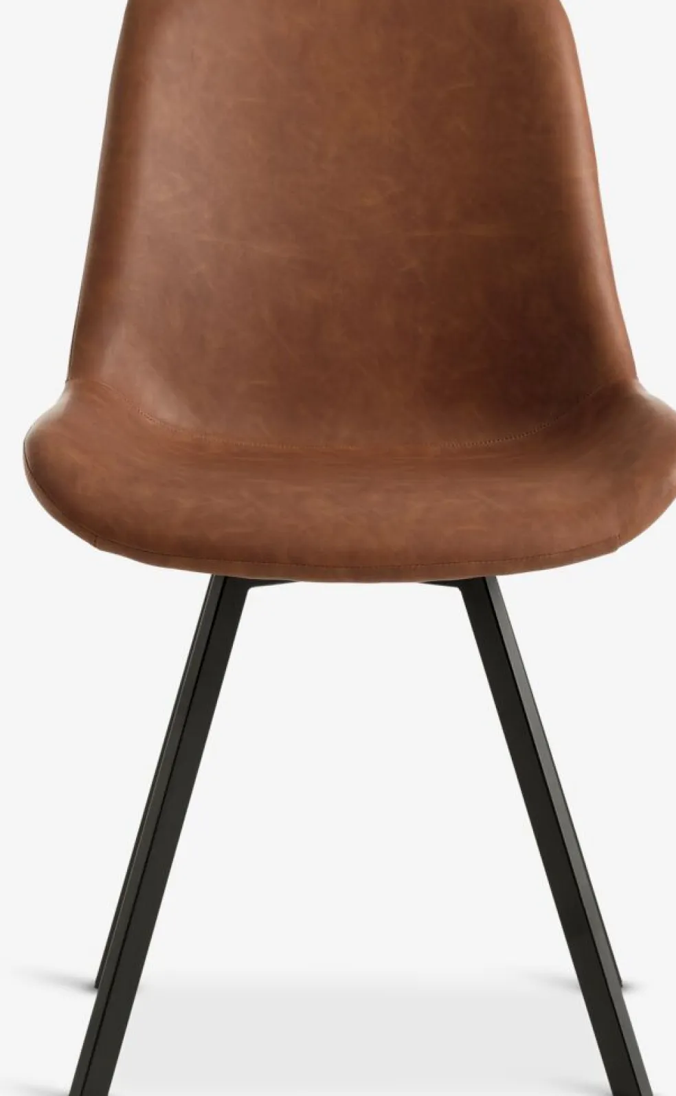 HYGUMChaise HYGUM pivotante cognac/noir