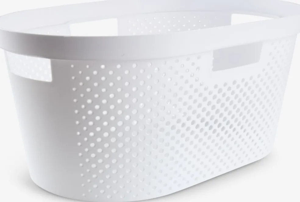 INFINITYPanier à linge INFINITY l59xL38xH27cm blanc