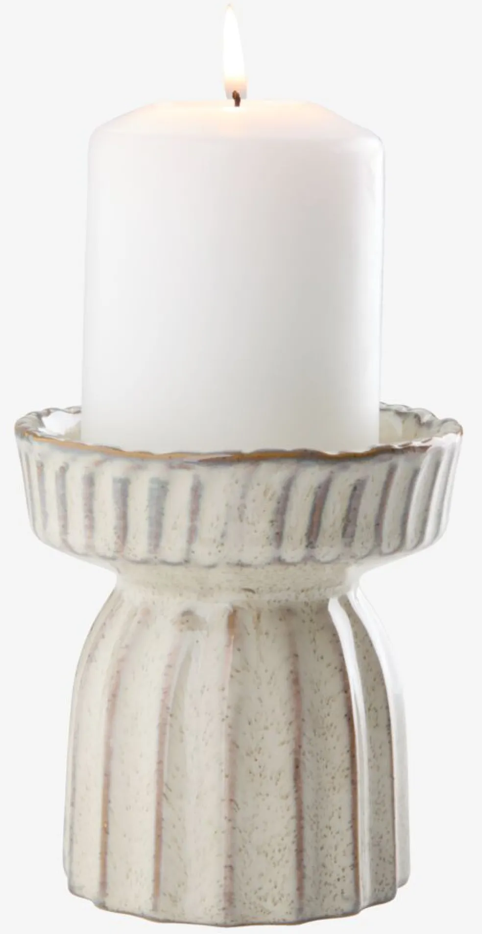 INGARBougeoir INGAR Ø10xH11cm blanc