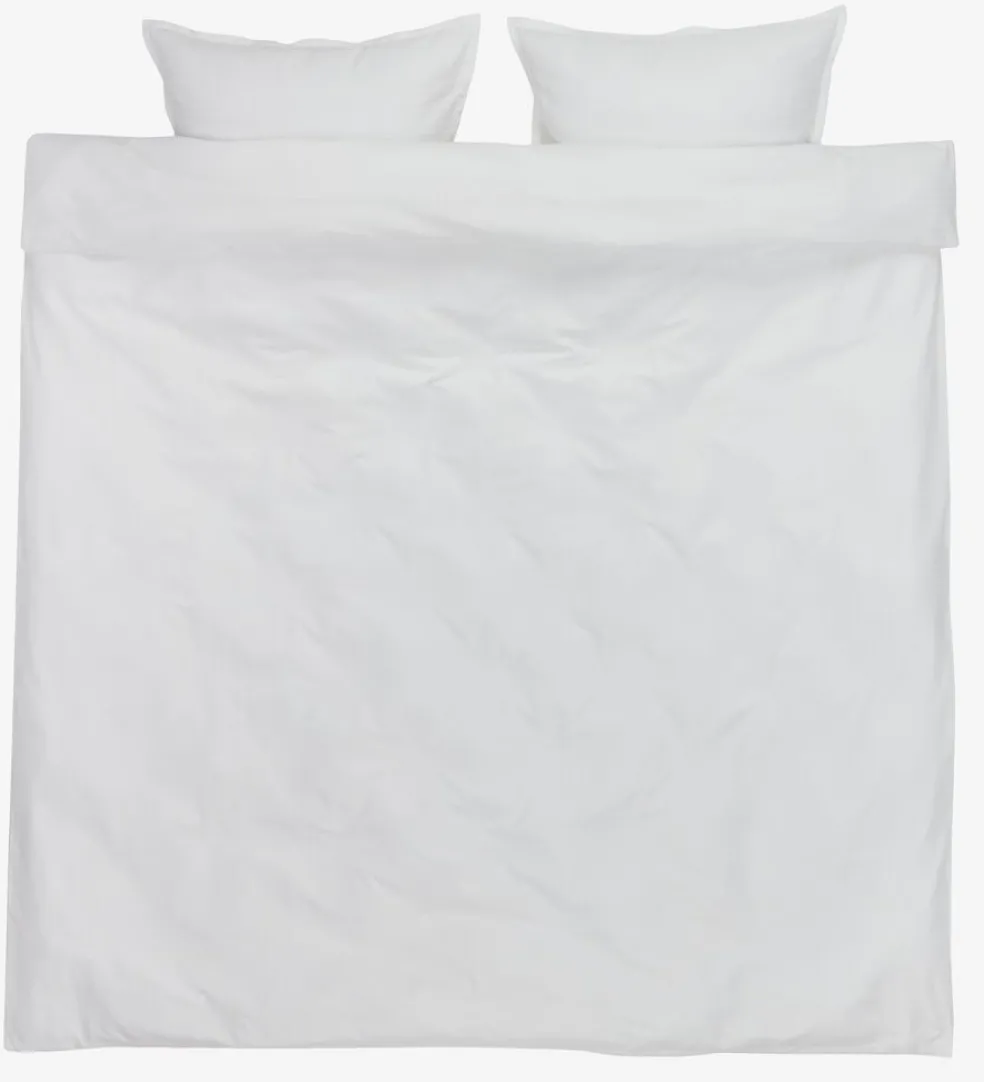 INGEBORGGoldParure de lit Satin INGEBORG 240x220 blanc