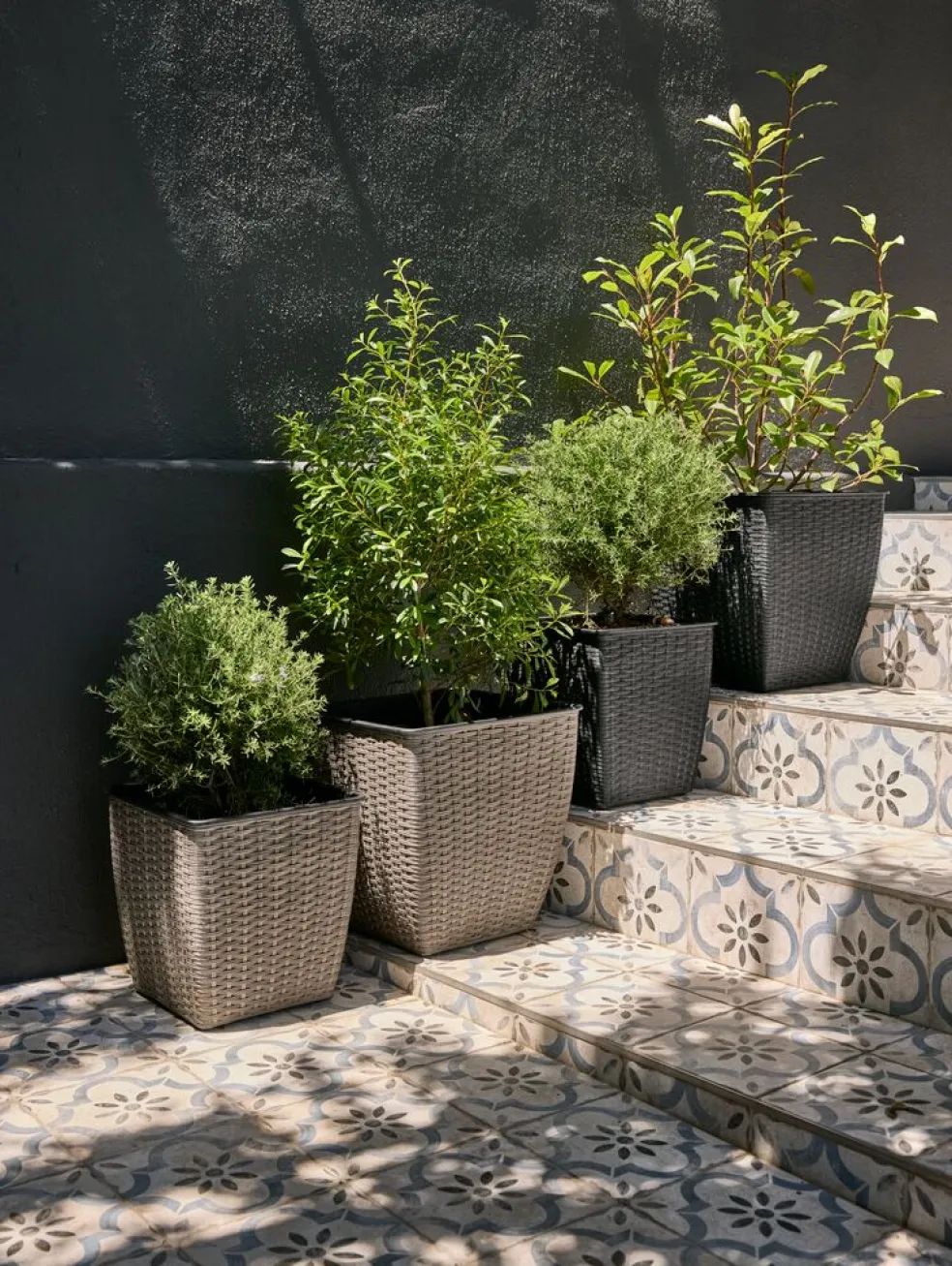 ISLOMPanier pour plantes ISLOM 31x31x32 noir