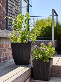 ISLOMPanier pour plantes ISLOM 38x38x39 noir