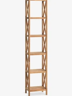 JANNERUPÉtagère JANNERUP 6 tablettes étroites coloris chêne naturel