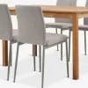 JEGERUP + BRANDEJEGERUP L115 table chêne naturel + 4 BRANDE chaises beige