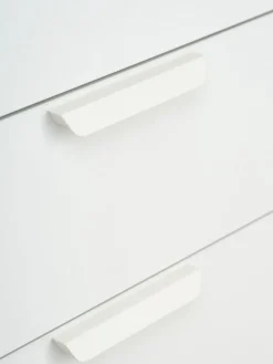 JENSLEVArmoire JENSLEV 96x176 2 portes 3 tiroirs blanc
