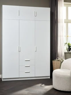 JENSLEVMeuble haut JENSLEV 144x40 3 portes blanc