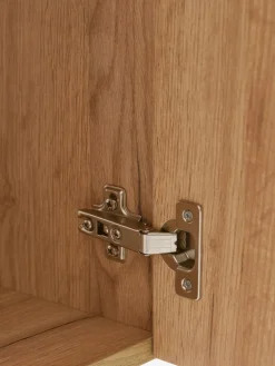 JENSLEVMeuble haut JENSLEV 144x40 3 portes coloris chêne naturel