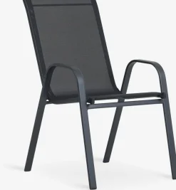 JERSORE + LEKNESJERSORE L140 table + 4 LEKNES chaises noir