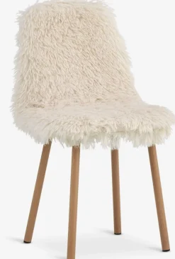 JONSTRUPChaise JONSTRUP tissu teddy blanc cassé/coloris chêne