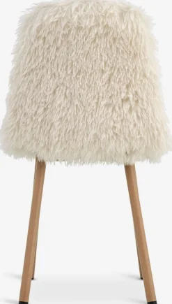 JONSTRUPChaise JONSTRUP tissu teddy blanc cassé/coloris chêne