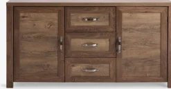 JUNGENBuffet JUNGEN 2 portes 3 tiroirs coloris chêne foncé