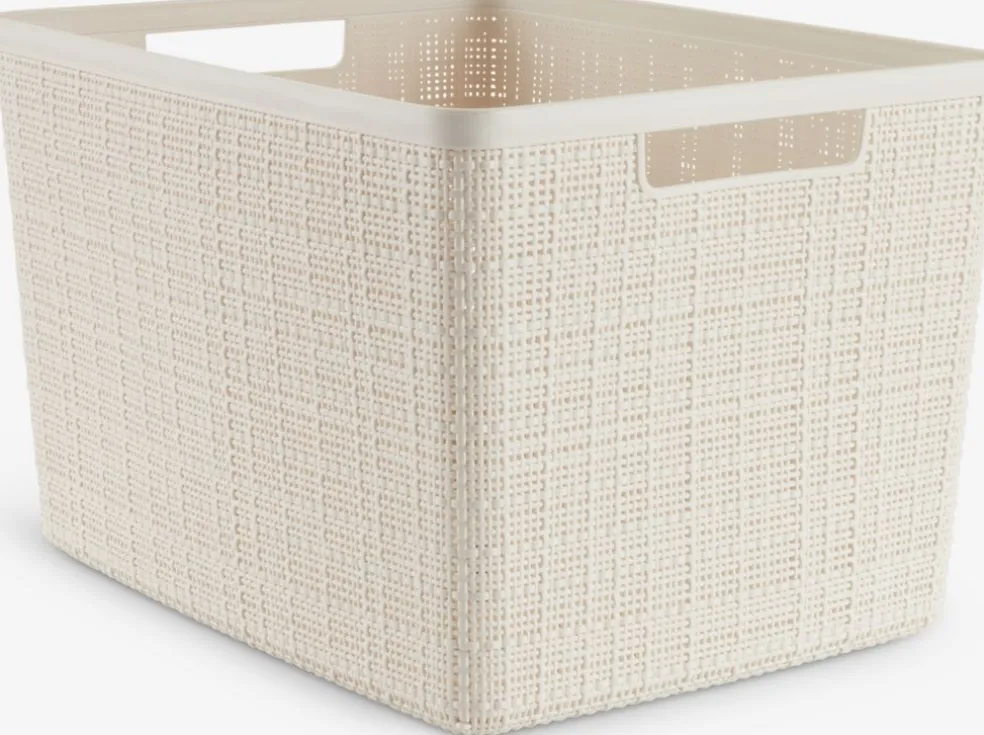 JUTEPanier JUTE 20L plastique blanc cassé