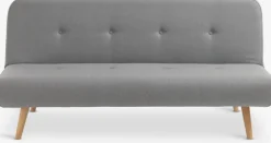 JUVRECanapé convertible JUVRE tissu gris clair/naturel