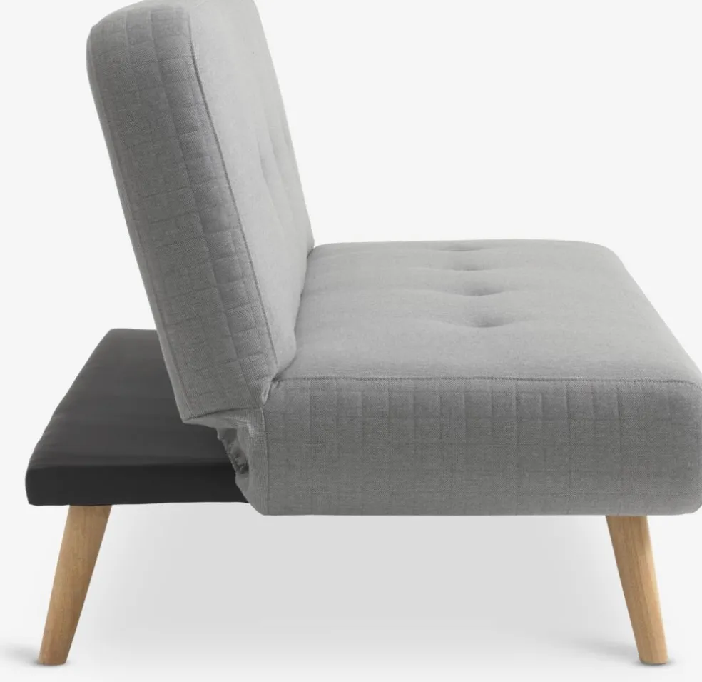 JUVRECanapé convertible JUVRE tissu gris clair/naturel