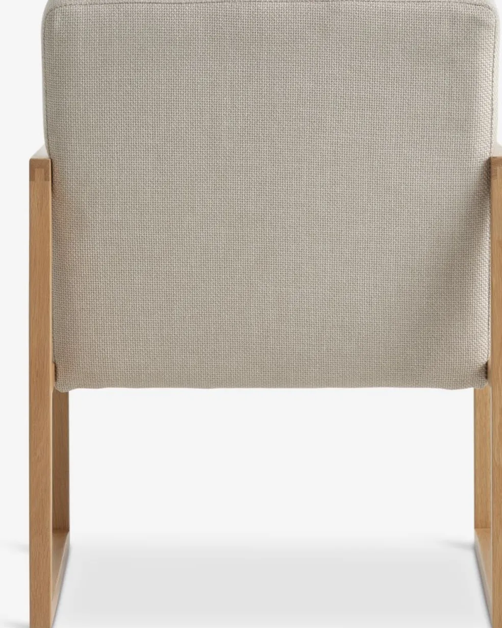 KALUNDBORGFauteuil KALUNDBORG tissu sable/chêne naturel