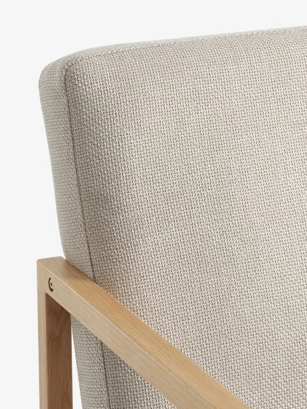 KALUNDBORGFauteuil KALUNDBORG tissu sable/chêne naturel