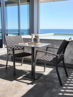 KAPPRUET + GLOMFJORDKAPPRUET L65 table + 2 GLOMFJORD chaises noir