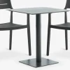 KAPPRUET + INGSTRUPKAPPRUET L65 table + 2 INGSTRUP chaises noir