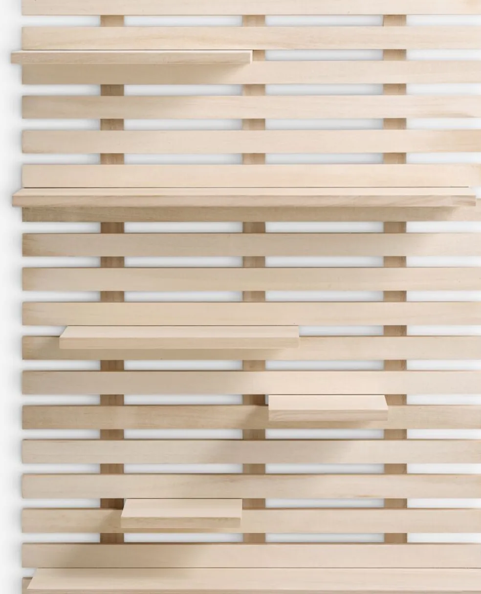 KETTINGEÉtagère murale KETTINGE 6 tablettes naturel