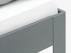 KILDENCadre de lit KILDEN 90x200 gris foncé