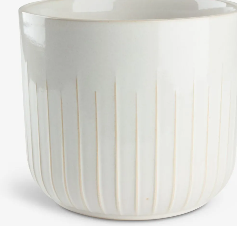 KNUDSENCache-pot KNUDSEN Ø20xH18cm blanc