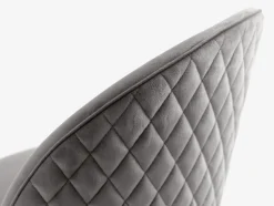 KOKKEDALChaise KOKKEDAL velours gris/noir