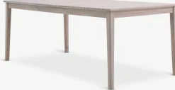 KOLLEN + GAMMELBYKOLLEN L205 table acacia + 4 GAMMELBY chaises gris