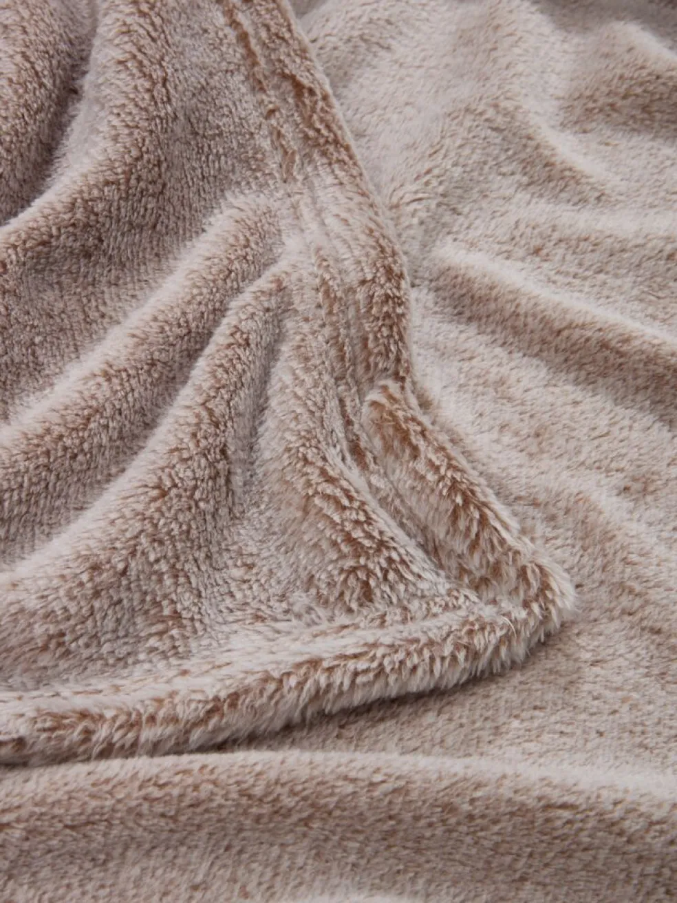 KRATTFIOLPlaid polaire KRATTFIOL 200x220 taupe