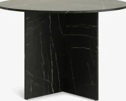 KRONDALTable KRONDAL Ø110 imitation marbre noir