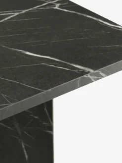 KRONDALTable KRONDAL 90x180 imitation marbre noir