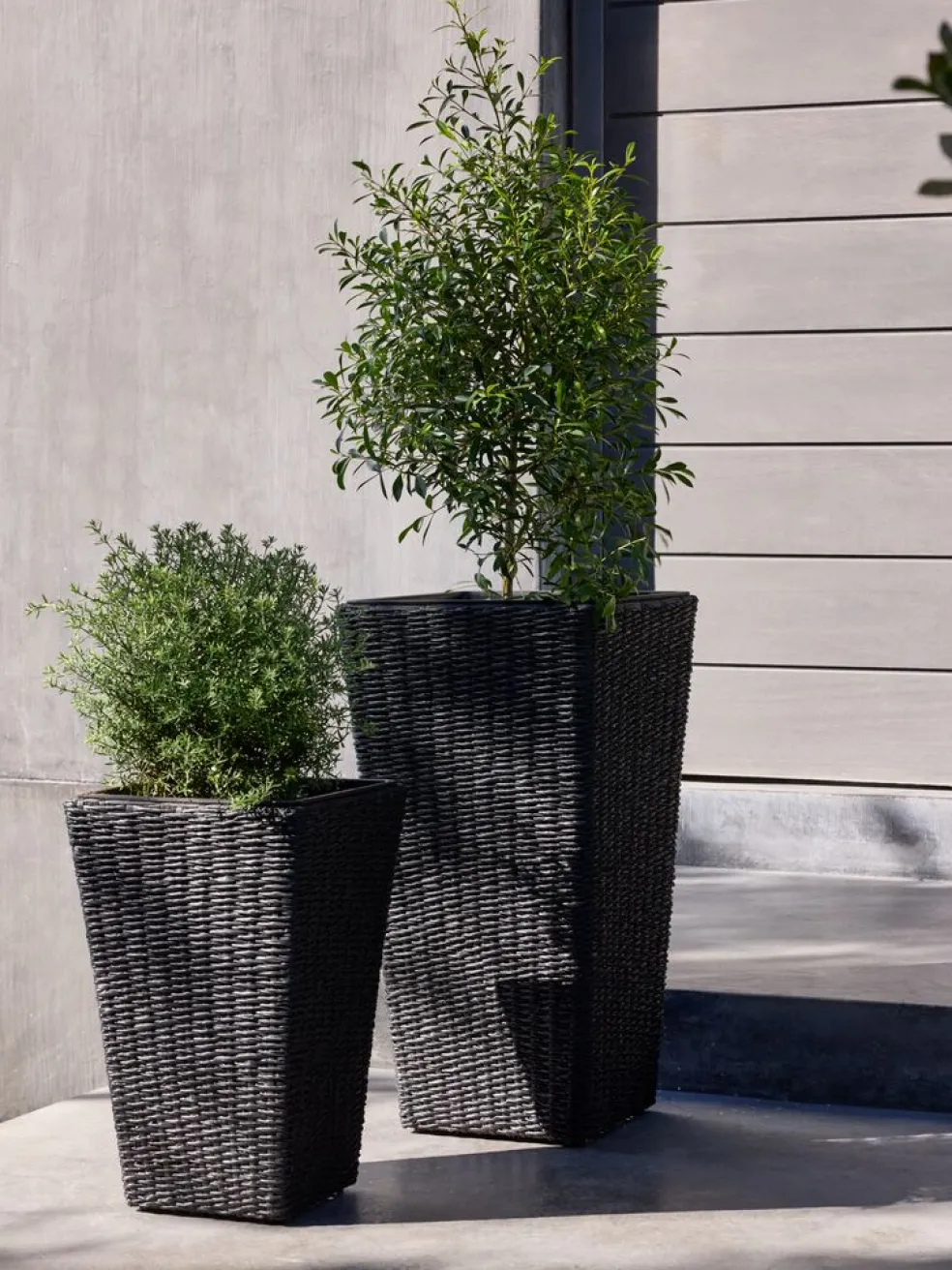 KUBBPanier pour plantes KUBB l30xL30xH50 noir