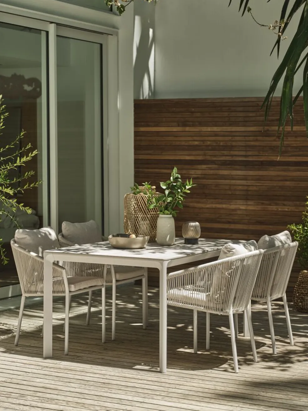 KUMLA + GILJAKUMLA L150 table + 4 GILJA chaises beige