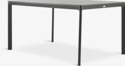 KUMLA + GLOMFJORDKUMLA L150 table gris + 4 GLOMFJORD chaises noir