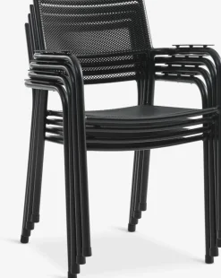 KUMLA + HEMSEDALKUMLA L200 table gris + 4 HEMSEDAL chaises noir
