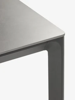 KUMLA + TAGMARKKUMLA L150 table gris + 4 TAGMARK chaises noir