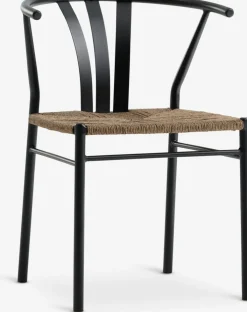 KUMLA + TAGMARKKUMLA L150 table gris + 4 TAGMARK chaises noir