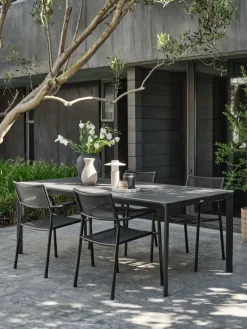 KUMLATable de jardin KUMLA l95xL200 gris