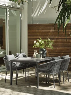 KUMLATable de jardin KUMLA l95xL150 gris