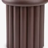 LAPPUGLEPiédestal LAPPUGLE Ø39xH45 aubergine