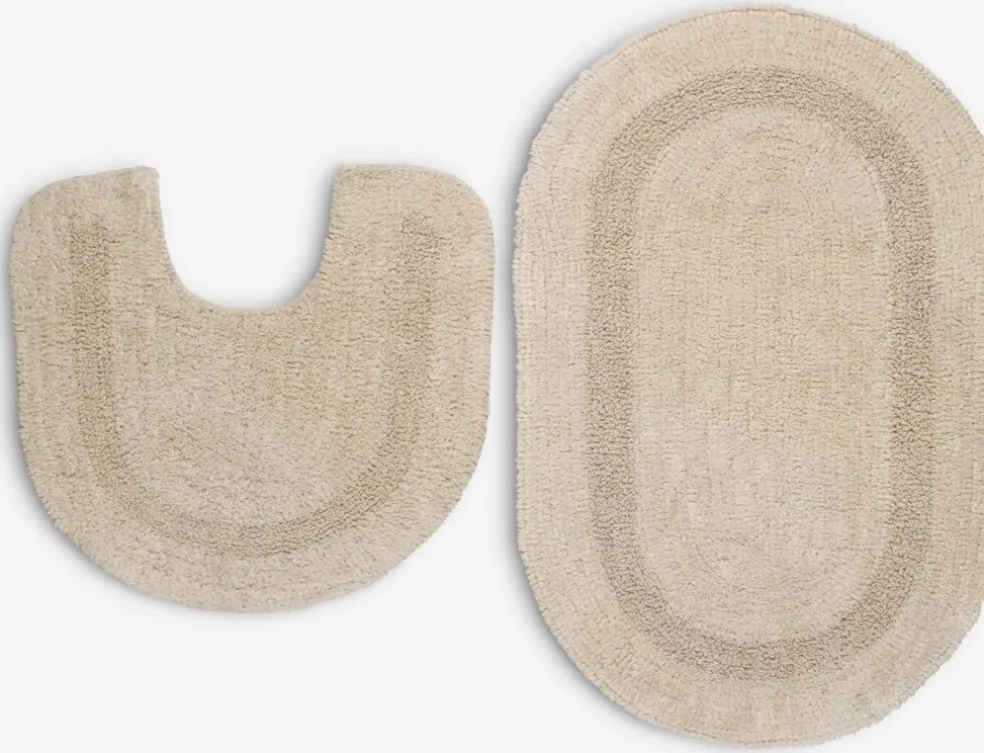 LERDALABasicEnsemble tapis de bain LERDALA 2 pcs beige