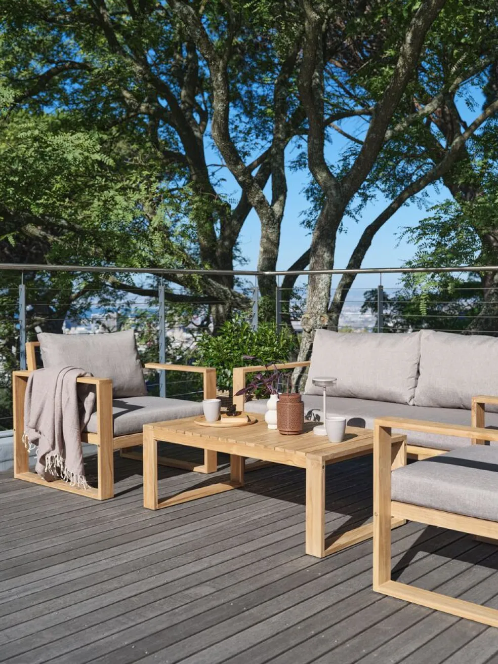 LILLEHOLMEnsemble lounge LILLEHOLM 4,5 personnes teck