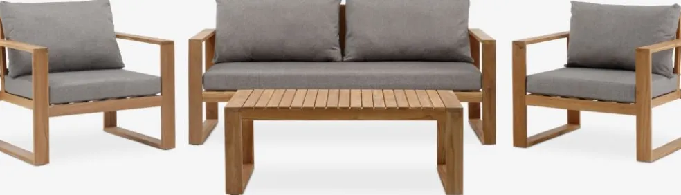 LILLEHOLMEnsemble lounge LILLEHOLM 4,5 personnes teck