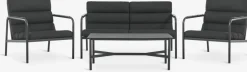LILLESTROEMEnsemble lounge LILLESTROEM 4 personnes noir