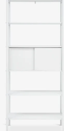 LINDVEDÉtagère LINDVED 6 tablettes 2 portes blanc